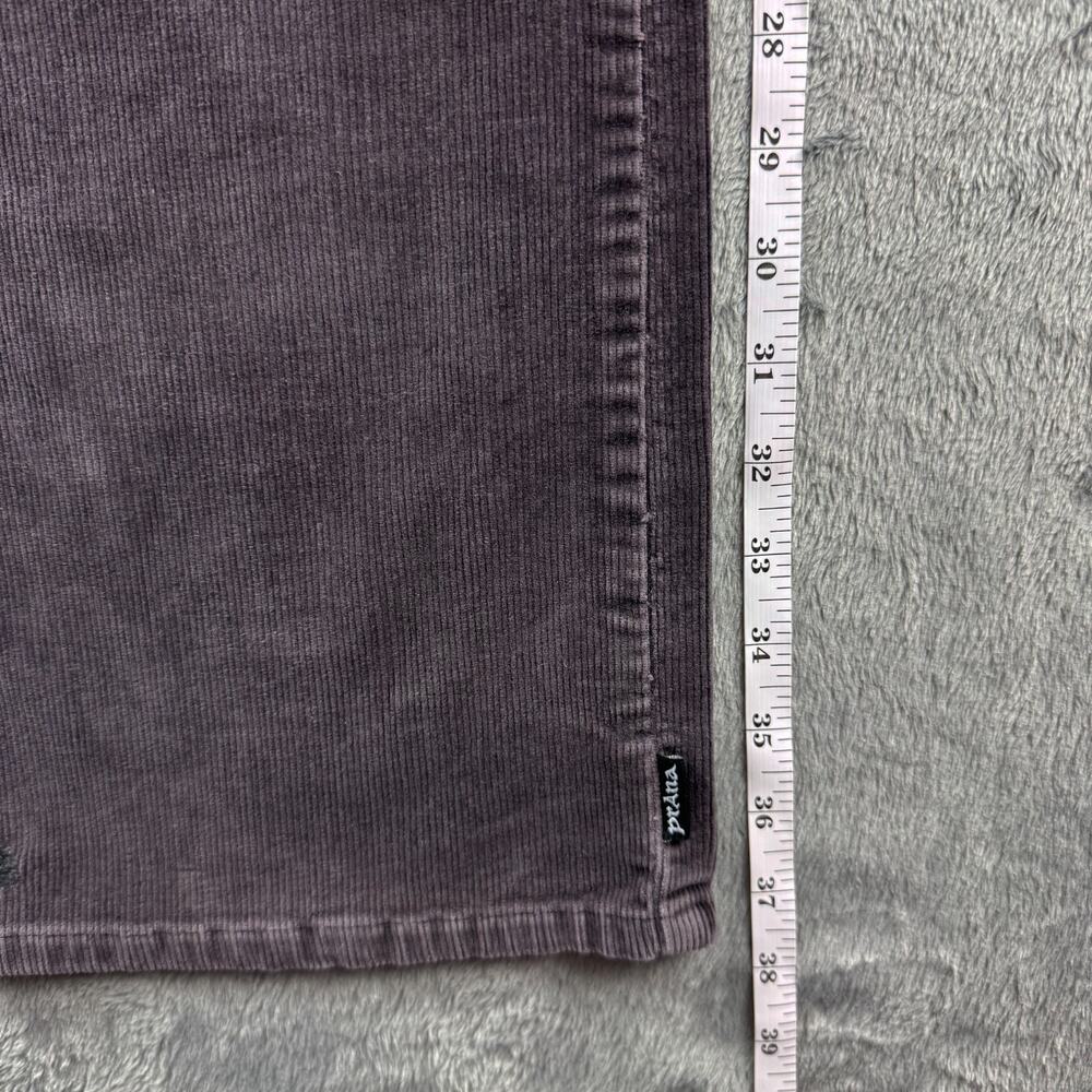 prAna Womens Size 6 Corduroy Pants Gray Purple Bootcut Patch Pocket Stretch - Picture 14 of 16